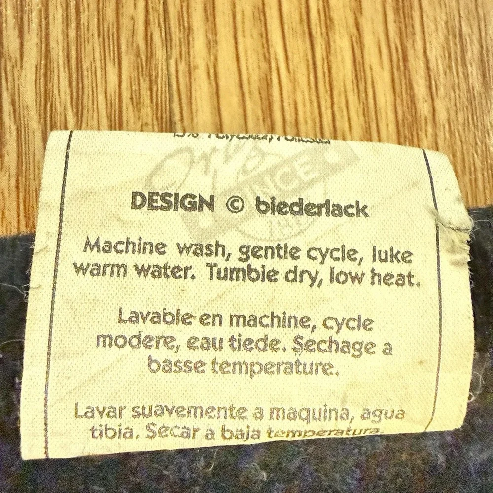 Vintage Biederlack Plaid Blanket Reversible Checker Throw Grandmillennial 76x57